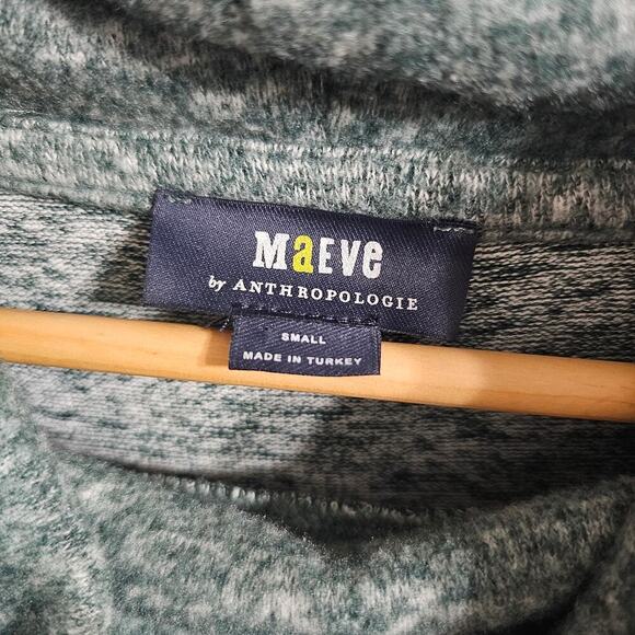 MAEVE ANTRHO Cowl Neck Sweater Green Size S - Picture 6 of 8
